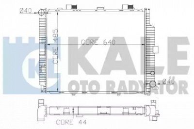 KALE OTO RADYATOR 361500 -  Радиатор, охлаждение двигателя